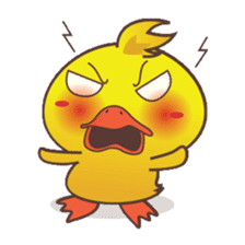 Dindin, the cute little duck sticker #2949313