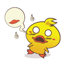 Dindin, the cute little duck sticker #2949315
