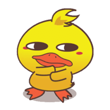 Dindin, the cute little duck sticker #2949317