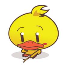Dindin, the cute little duck sticker #2949319