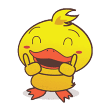 Dindin, the cute little duck sticker #2949323