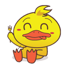 Dindin, the cute little duck sticker #2949332
