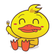 Dindin, the cute little duck sticker #2949332