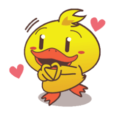 Dindin, the cute little duck sticker #2949336