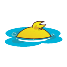 Dindin, the cute little duck sticker #2949337