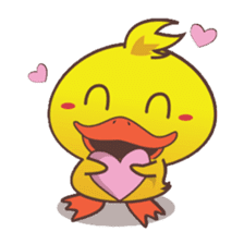 Dindin, the cute little duck sticker #2949340