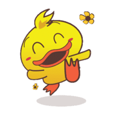 Dindin, the cute little duck sticker #2949342