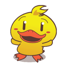 Dindin, the cute little duck sticker #2949343
