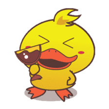 Dindin, the cute little duck sticker #2949344
