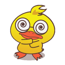Dindin, the cute little duck sticker #2949345