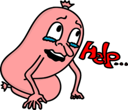 Dog and Fish sausage respond sticker #2949448