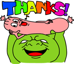 Dog and Fish sausage respond sticker #2949449