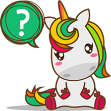 Magi, sweet and cute unicorn sticker #2949910