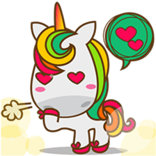 Magi, sweet and cute unicorn sticker #2949912
