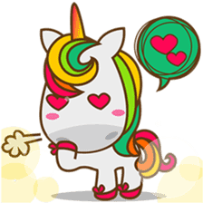 Magi, sweet and cute unicorn sticker #2949912