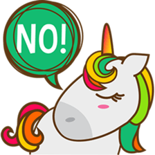 Magi, sweet and cute unicorn sticker #2949915