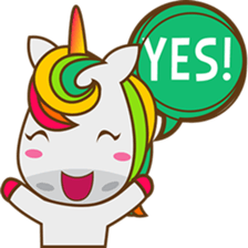 Magi, sweet and cute unicorn sticker #2949916