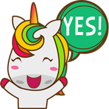 Magi, sweet and cute unicorn sticker #2949916