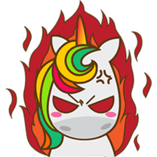 Magi, sweet and cute unicorn sticker #2949921