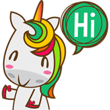 Magi, sweet and cute unicorn sticker #2949924
