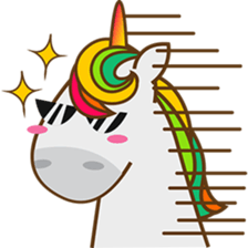 Magi, sweet and cute unicorn sticker #2949925