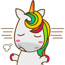 Magi, sweet and cute unicorn sticker #2949929