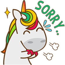 Magi, sweet and cute unicorn sticker #2949933