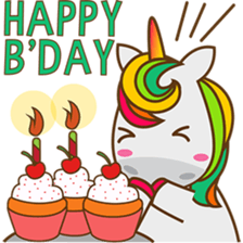 Magi, sweet and cute unicorn sticker #2949934