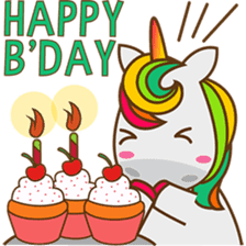 Magi, sweet and cute unicorn sticker #2949934