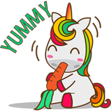 Magi, sweet and cute unicorn sticker #2949937