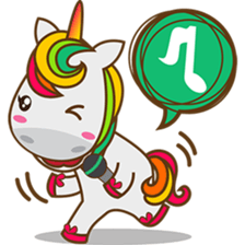 Magi, sweet and cute unicorn sticker #2949940