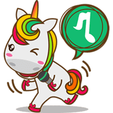 Magi, sweet and cute unicorn sticker #2949940