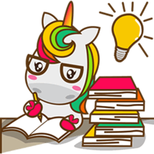 Magi, sweet and cute unicorn sticker #2949942