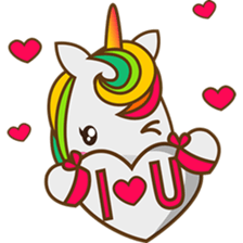 Magi, sweet and cute unicorn sticker #2949946