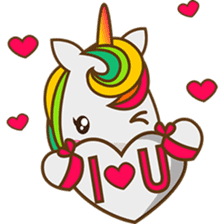 Magi, sweet and cute unicorn sticker #2949946