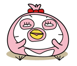 Cool with pink bird sticker #2950594