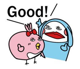 Cool with pink bird sticker #2950596