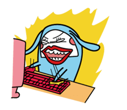 Cool with pink bird sticker #2950599