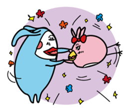 Cool with pink bird sticker #2950601