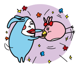 Cool with pink bird sticker #2950601