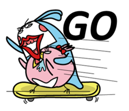 Cool with pink bird sticker #2950610