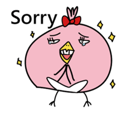 Cool with pink bird sticker #2950611