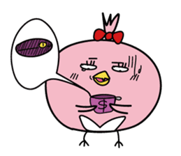 Cool with pink bird sticker #2950616