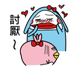 Cool with pink bird sticker #2950617