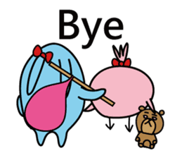 Cool with pink bird sticker #2950621