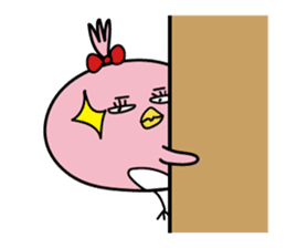 Cool with pink bird sticker #2950623