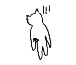 Armpit hair Cat sticker #2950991