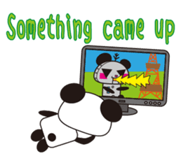 Relax Panda(English) sticker #2951100