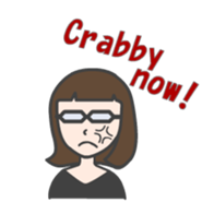 glasses woman Fumi  (English version) sticker #2952908