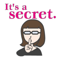 glasses woman Fumi  (English version) sticker #2952912